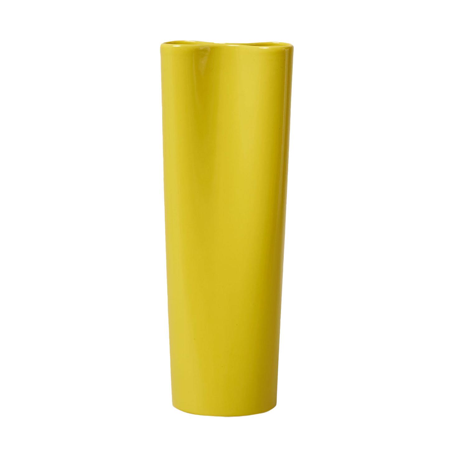 Città Pinch Vase Flyover Yellow T